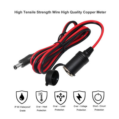 Сигаретный зажигалка 12V 24V в DC кабель 5,5 мм