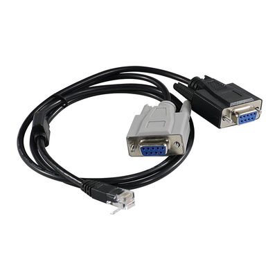 RJ45 до двойного серийного кабеля DB9 для устройства связи с разделением серверов консоли
