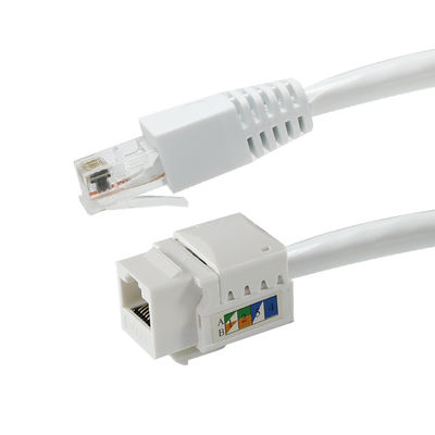 Бесинструментальный Cat6 RJ45 Keystone Inline Coupler женский к женскому для Ethernet Patch Panels или Wall Plates 8P8C LAN Network Adapter