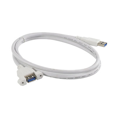 Удлинительный кабель USB 3.0 A «папа» - «мама» с отверстиями для крепления на панели для передачи данных и расширения устройств 3 фута/4 фута/5 футов