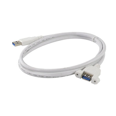 Удлинительный кабель USB 3.0 A «папа» - «мама» с отверстиями для крепления на панели для передачи данных и расширения устройств 3 фута/4 фута/5 футов