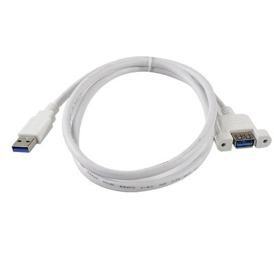 Удлинительный кабель USB 3.0 A «папа» - «мама» с отверстиями для крепления на панели для передачи данных и расширения устройств 3 фута/4 фута/5 футов