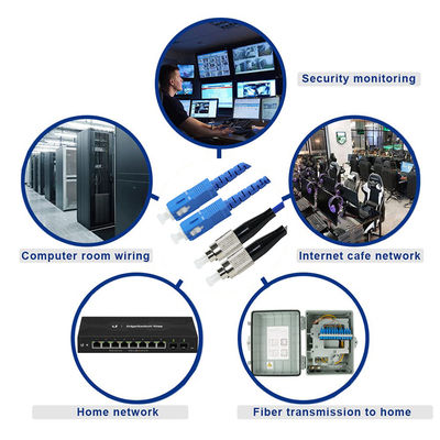 Оптический патч-корд SC - FC - одномодовый или многомодовый для FTTH, ODF, телекоммуникаций, центров обработки данных