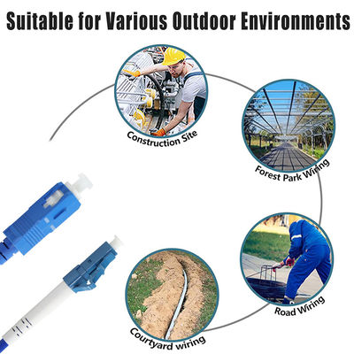 Кабель с оптическими волокнами от SC до LC одномодный мультимодный для дата-центров