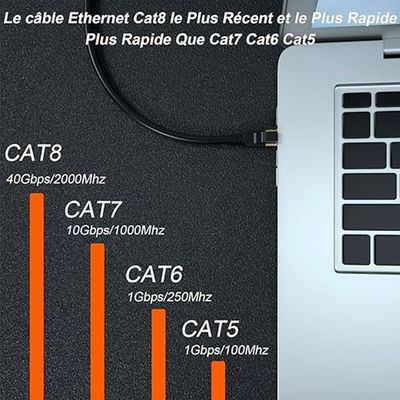 CAT6 Плоский FTP защищенный Ethernet-кабель с Snagless Boot