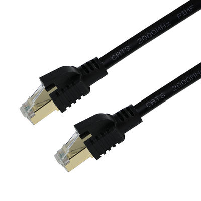 Экранированный кабель Ethernet CAT8 S/FTP 40 Гбит/с, позолоченный RJ45