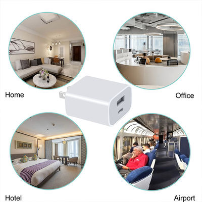 Настенное зарядное устройство US 2-Pin 18W с двумя USB-портами – адаптер питания с быстрой зарядкой Type-C и USB-A для смартфонов, планшетов, камер