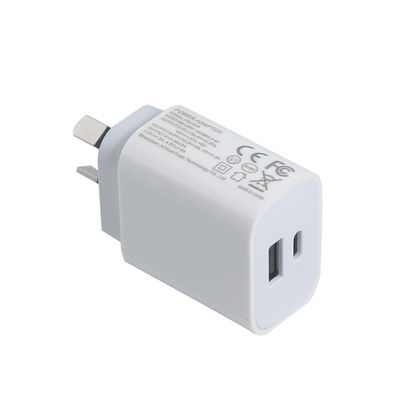 AU 2-Pin 20W Dual-Port Wall Charger USB-C & USB-A быстрый зарядный адаптер для телефона, планшета, камеры, путешествия