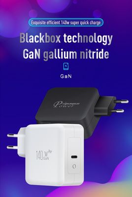 Зарядное устройство для стены с высокой мощностью USB-C EU 2-Pin 140W  Адаптер быстрой зарядки типа C для ноутбука, планшета, Steam Deck, MacBook, путешествия