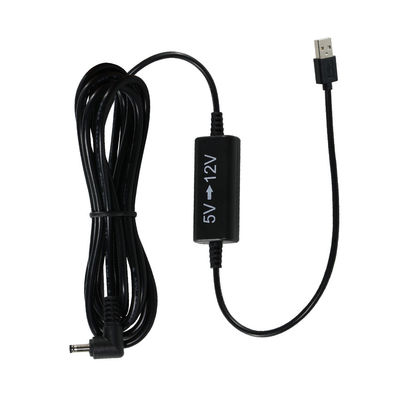USB-кабель для повышения напряжения от 5 В до 12 В с угловым разъемом постоянного тока - адаптер для повышения напряжения для роутера, светодиодной ленты, камеры, вентилятора