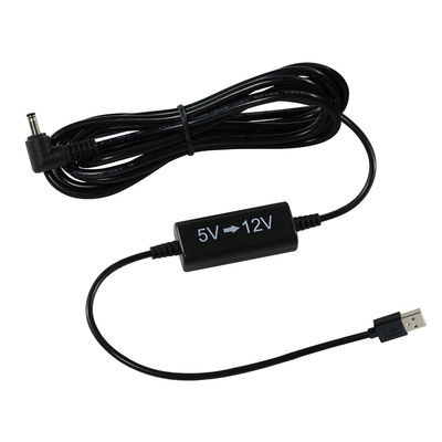 USB-кабель для повышения напряжения от 5 В до 12 В с угловым разъемом постоянного тока - адаптер для повышения напряжения для роутера, светодиодной ленты, камеры, вентилятора