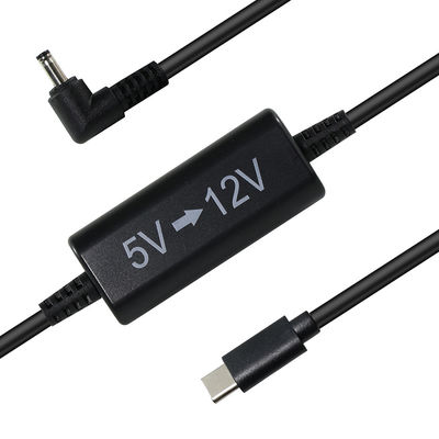 USB-C до 12V Step-Up кабель с прямоугольным DC вставкой -5V до 12V кабель преобразователя питания для маршрутизатора, светодиода, камеры, вентилятора