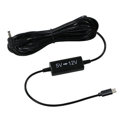 USB-C до 12V Step-Up кабель с прямоугольным DC вставкой -5V до 12V кабель преобразователя питания для маршрутизатора, светодиода, камеры, вентилятора