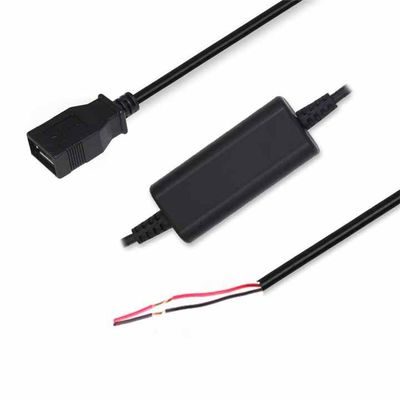 USB Female или Micro USB (угловой) на зажимы типа «крокодил» / луженый провод / клеммный повышающий кабель 5 В до 9 В/12 В для DIY