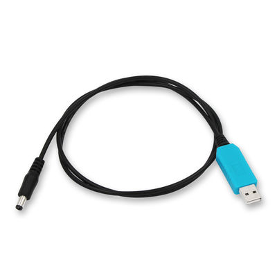 USB в DC 5V на 12V повышающий кабель питания с прозрачным синим/белым/розовым корпусом - адаптер повышения для роутера, светодиодов, устройств IoT