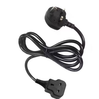 UK 3-Pin Plug Male to Female Power Extension Cord - Британский стандартный кабель питания для дома, офиса и использования в электронике