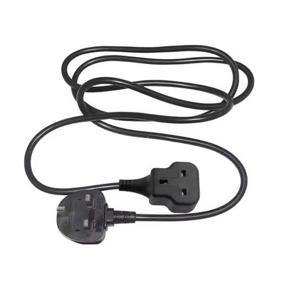 UK 3-Pin Plug Male to Female Power Extension Cord - Британский стандартный кабель питания для дома, офиса и использования в электронике