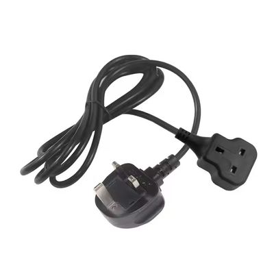 UK 3-Pin Plug Male to Female Power Extension Cord - Британский стандартный кабель питания для дома, офиса и использования в электронике