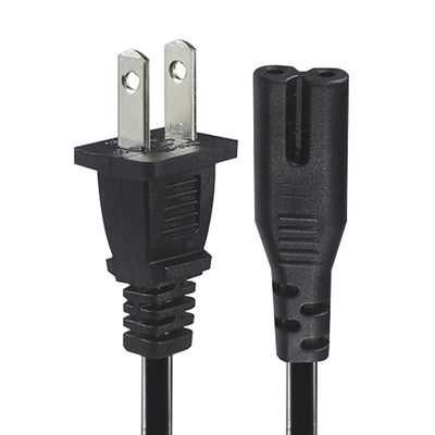 NEMA 1-15P до IEC C7 Power Cord - Flat Plug to Figure-8 Connector Cable для ноутбуков, DVD-плееров, игровых консолей, небольших приборов