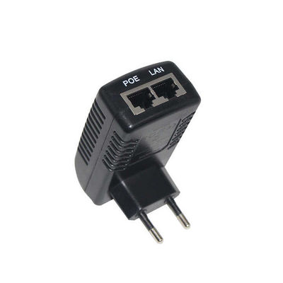EU Plug 48V PoE Инжектор IEEE 802.3af/at для IP-камер и беспроводных точек доступа