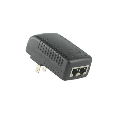 US Plug PoE Injector Adapter - 48V Активное питание через Ethernet IEEE 802.3af/at для IP-камер, беспроводных AP, VoIP-телефонов