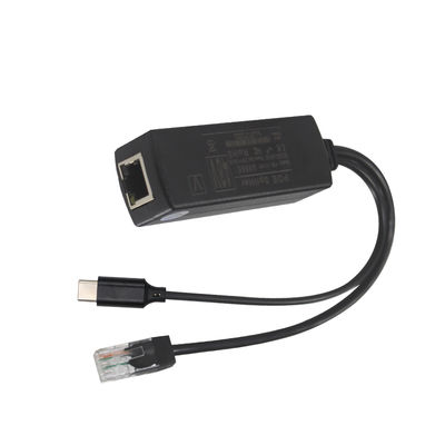 PoE разветвитель с выходом USB-C - преобразователь питания Power over Ethernet 48 В в 5 В/9 В/12 В для планшетов, телефонов, Raspberry Pi, устройств USB-C
