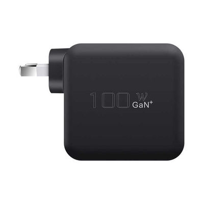 Настенное зарядное устройство USB-C 100 Вт с вилкой США – 2-контактный адаптер высокой мощности для ноутбуков, планшетов, телефонов, устройств Type-C (вход 100–240 В)