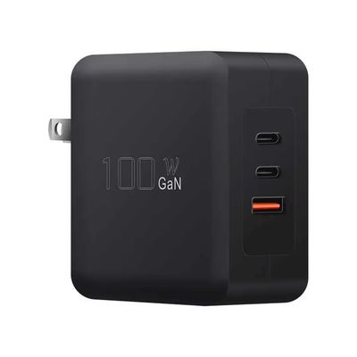 US Plug 100W Wall Charger ¢ Двойной адаптер быстрого зарядки USB-C и USB-A для ноутбука, планшета, телефона, путешествия (100 ¢ 240 В вход)