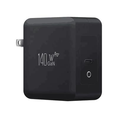 Настенное зарядное устройство US с 2 контактами и одним портом USB-C, выходная мощность 140 Вт, адаптер быстрой зарядки для ноутбука/мобильного телефона