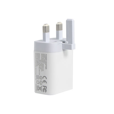 Великобритания 2-контактный настенный зарядчик с портами USB-C и USB-A, выход 20 Вт, компактный двухконтактный адаптер питания для телефона / планшета
