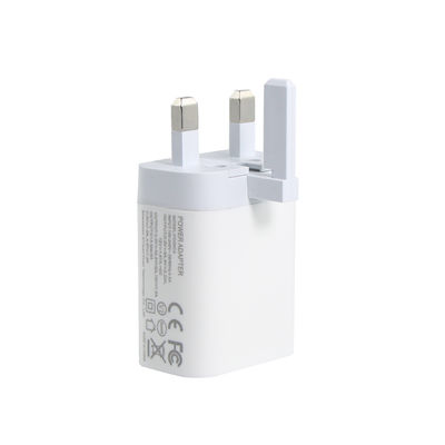 Великобритания 2-контактный настенный зарядчик с портами USB-C и USB-A, выход 20 Вт, компактный двухконтактный адаптер питания для телефона / планшета