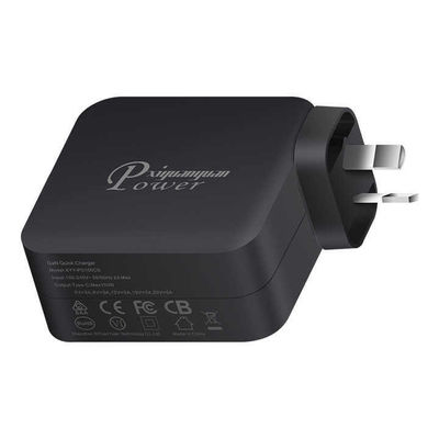 AU 2-Pin USB-C настенное зарядное устройство, 100 Вт высокоскоростной выходной тип-C адаптер питания для ноутбука, планшета, мобильного устройства