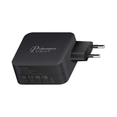 EU 2-Pin USB-C настенное зарядное устройство, 100 Вт высокоскоростной адаптер питания типа C для ноутбуков, планшетов и мобильных устройств