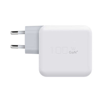 EU 2-Pin USB-C настенное зарядное устройство, 100 Вт высокоскоростной адаптер питания типа C для ноутбуков, планшетов и мобильных устройств