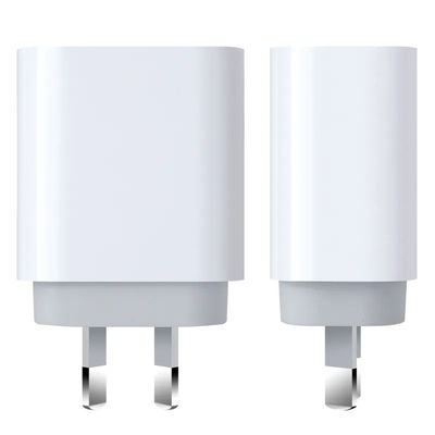 Сетевое зарядное устройство AU с 2-контактным разъемом USB-C, быстрая зарядка 30 Вт Type-C для смартфонов, планшетов и небольших ноутбуков