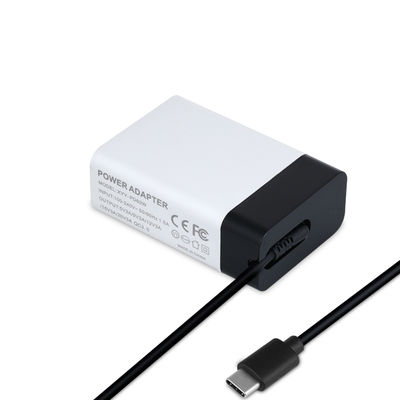 Адаптер питания USB-C мощностью 60 Вт с фиксированным кабелем, высокоскоростное стеновое зарядное устройство типа C для ноутбука, планшета и смартфона