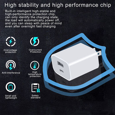 Зарядное устройство GaN PD 20 Вт USB-C и USB-A с кабелем