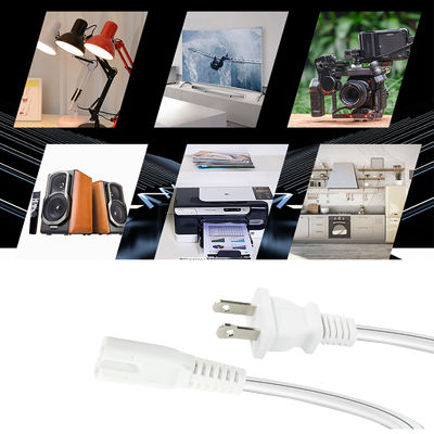 Шнур питания QIUCABLE TV - 2 шт. 10 футов, 2-контактный, неполяризованный штекер NEMA 1-15P - C7, фигура 8, замена шнура питания (B0D7RKLTSJ)