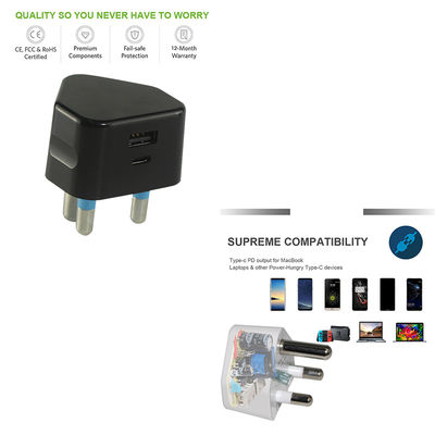 Зарядный кабель USB-C для Южной Африки (SA) 5В 9В 12В