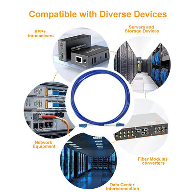 Патч-корд LC-LC дуплексный OM3 многомодовый оптоволоконный кабель 50/125 мкм