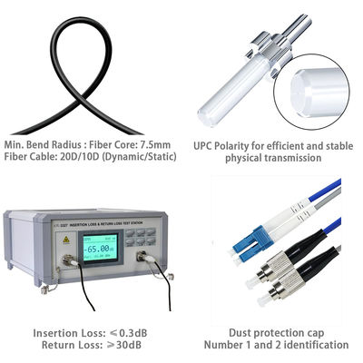 LC к ST Duplex OM3 Fiber Patch Cable 50/125μm