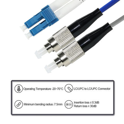 LC к ST Duplex OM3 Fiber Patch Cable 50/125μm