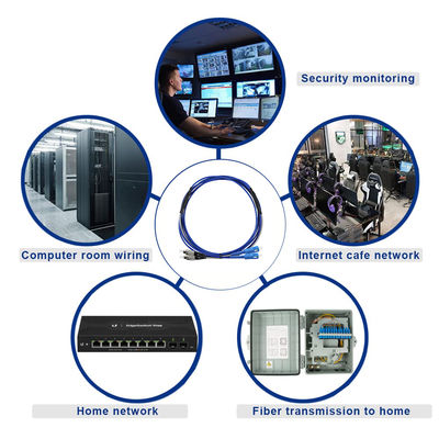 Дуплексный патч-корд ST - SC OM3 многомодовый оптоволоконный кабель 50/125 мкм