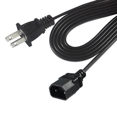 NEMA 1-15P до IEC C18 Power Cord - 2-проходный US Plug to C18 Connector Cable для адаптера ноутбука, проектора, питания монитора
