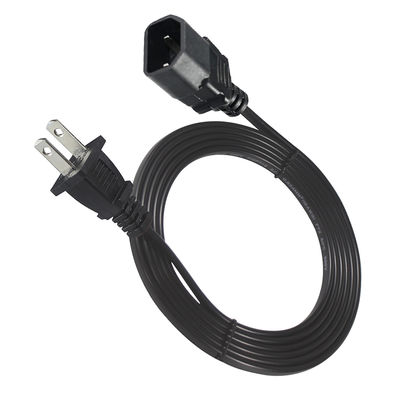NEMA 1-15P до IEC C18 Power Cord - 2-проходный US Plug to C18 Connector Cable для адаптера ноутбука, проектора, питания монитора