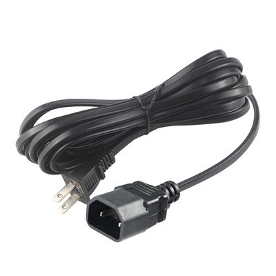 NEMA 1-15P до IEC C18 Power Cord - 2-проходный US Plug to C18 Connector Cable для адаптера ноутбука, проектора, питания монитора