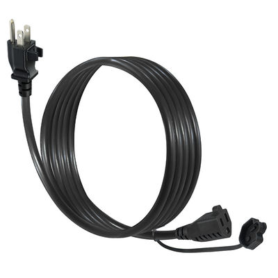 Удлинитель с вилкой NEMA 5-15P и зажимом для кабеля, 14AWG