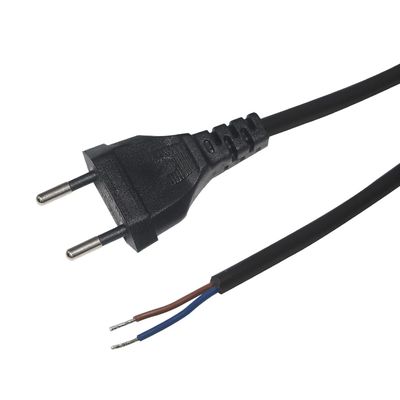 1.8M EU 2Pin Plug Power Cord 250V 10A ПВХ кабель