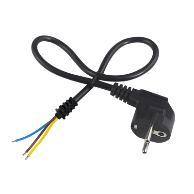 EU Plug to Tinned Stripped Wire Power Cord- 2-Pin Euro Power Cable for DIY AC Wiring, Panel Connection, Equipment Input (Европейский электрический кабель, подключающийся к консервированному проводу)