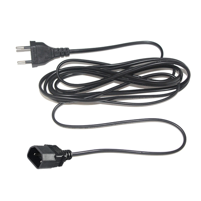 Кабель питания EU Plug - IEC C18 2-контактный европейский кабель переменного тока для адаптера ноутбука, аудиоусилителя, проектора, принтера, 250 В 2,5 А